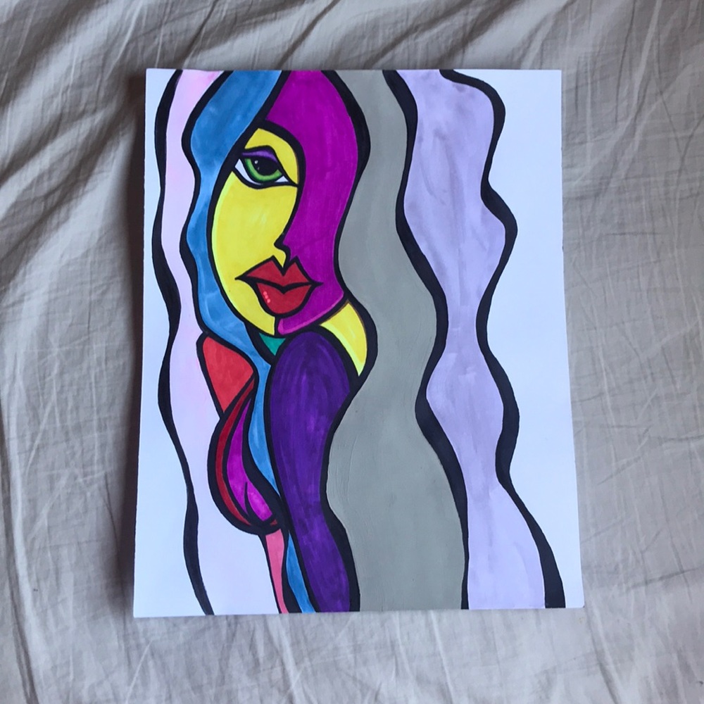 Drawing done on sketch paper